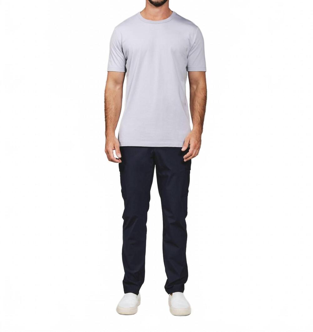 NEW 7DIAMONDS modal crew neck tee in mist grey